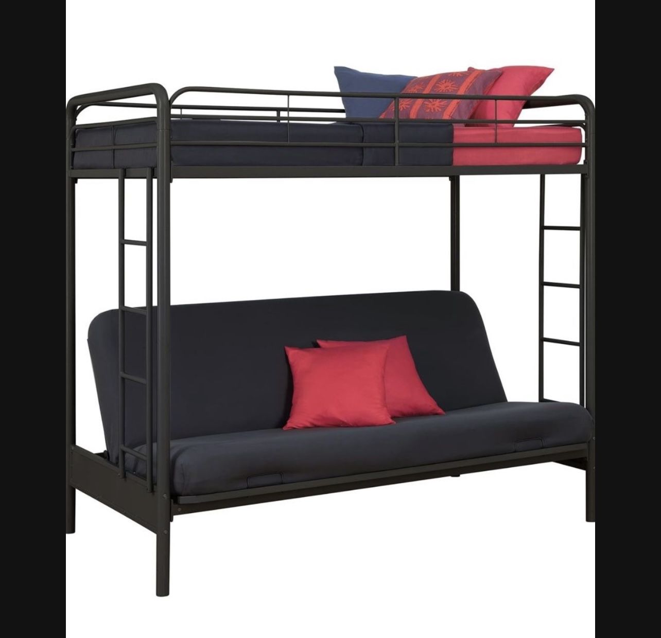Twin Over Full Bunk Bed Bottom Turn Into Futon