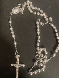 Silver Rosary