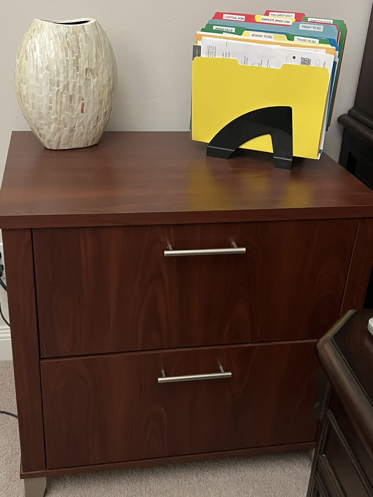 Cherrywood 2 Drawer File Cabinet