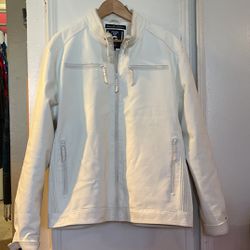 White Pleather Jacket NYC Premium Denim Collections