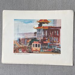 California Street Cable Car, San Francisco, Ca
