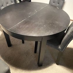 Dinner Set Round Table And 4 Chairs