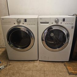 LG washer and gas dryer set