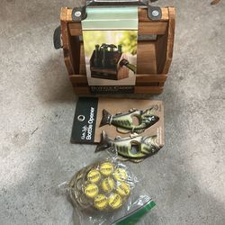 Beverage coasters, bottle opener, caddy