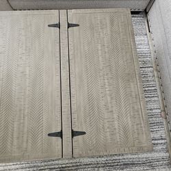 Beautiful Light Beige coffee table with internal storage thatbhas access from top opens from both sides. On sale for only $249 which is well $500!!!!