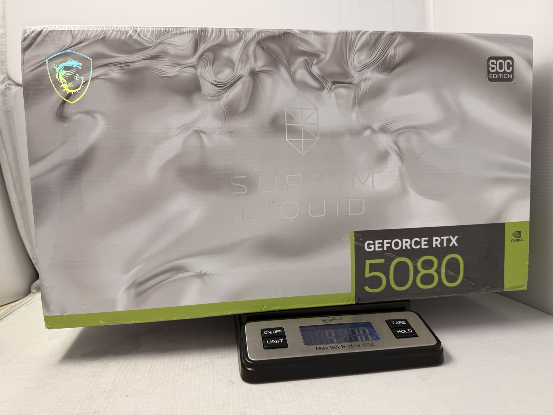 MSI NVIDIA RTX 5080 16GB SUPRIM LIQUID SOC Graphics Card