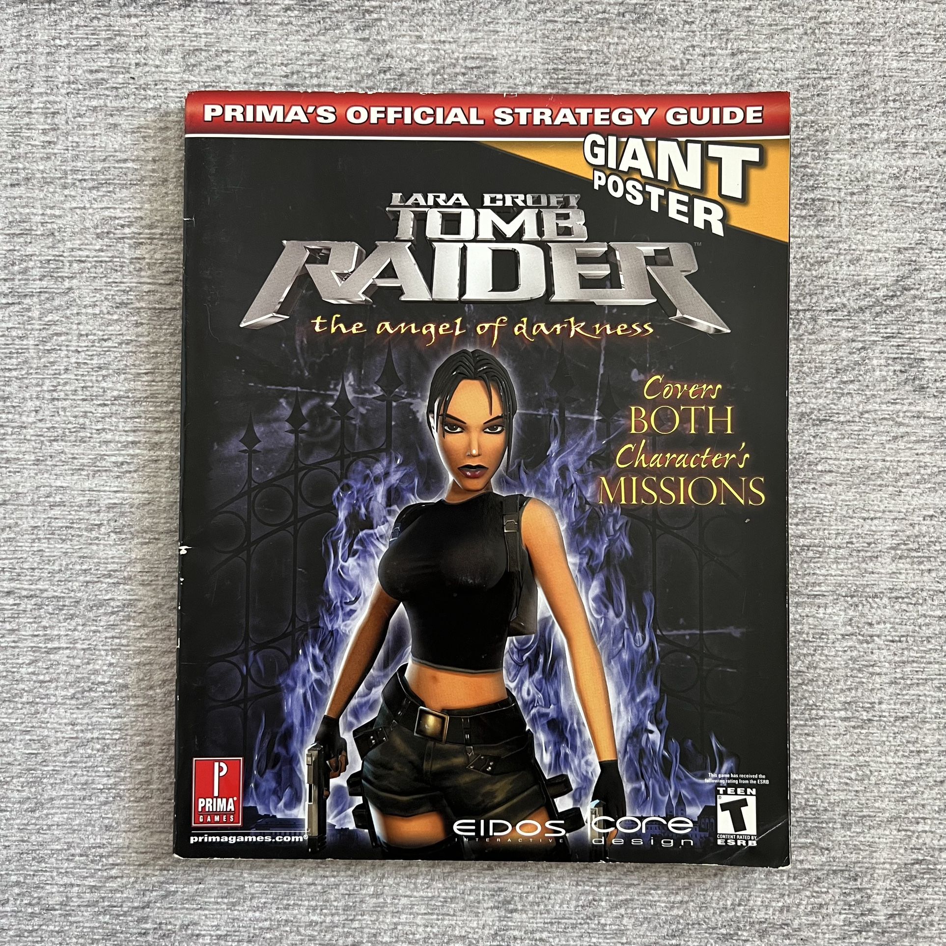 Vintage 2000s Y2K PS2 Tomb Raider Angel of Darkness Video Game Strategy Guide
