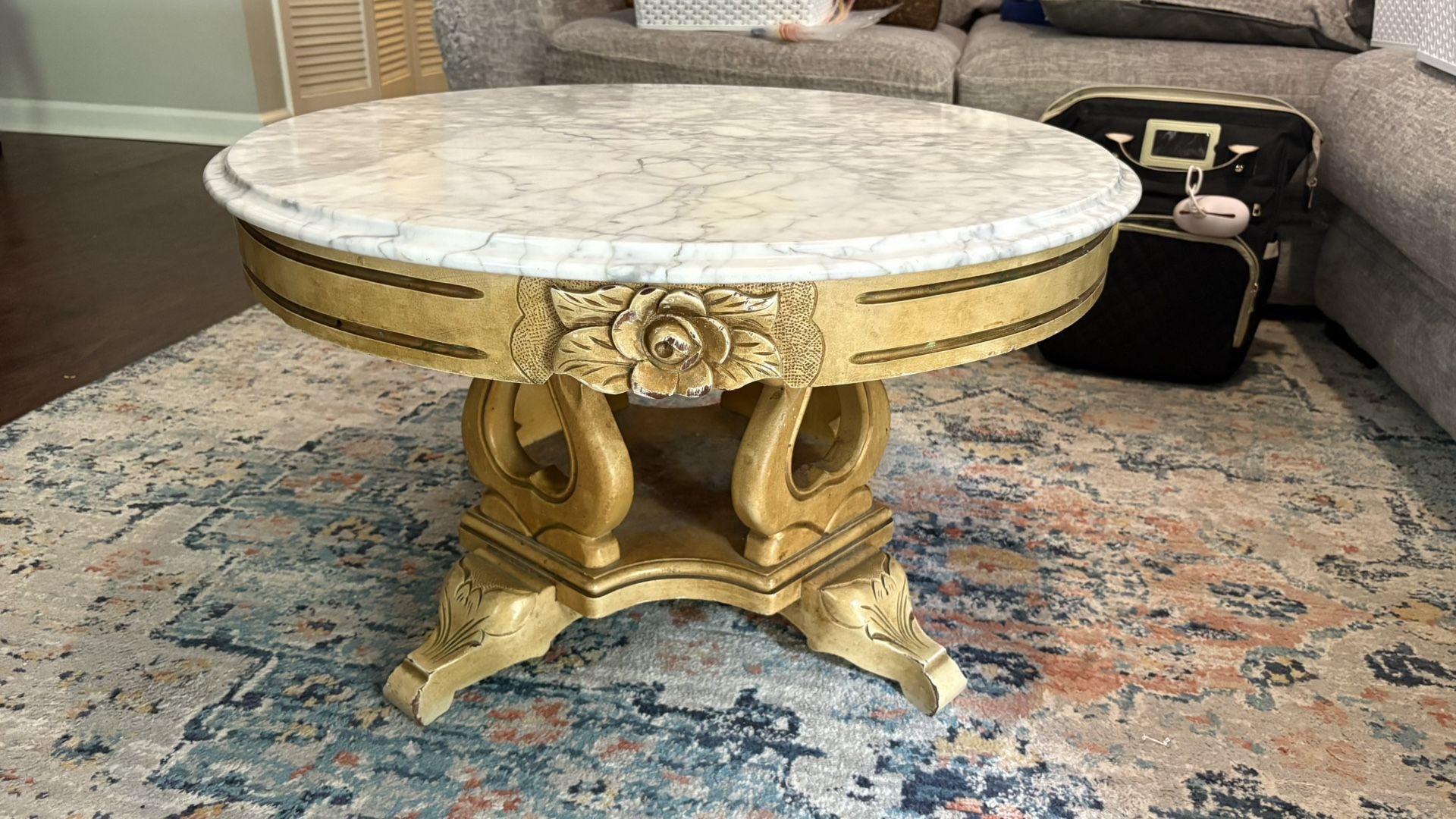 Italian Marble Table & Base