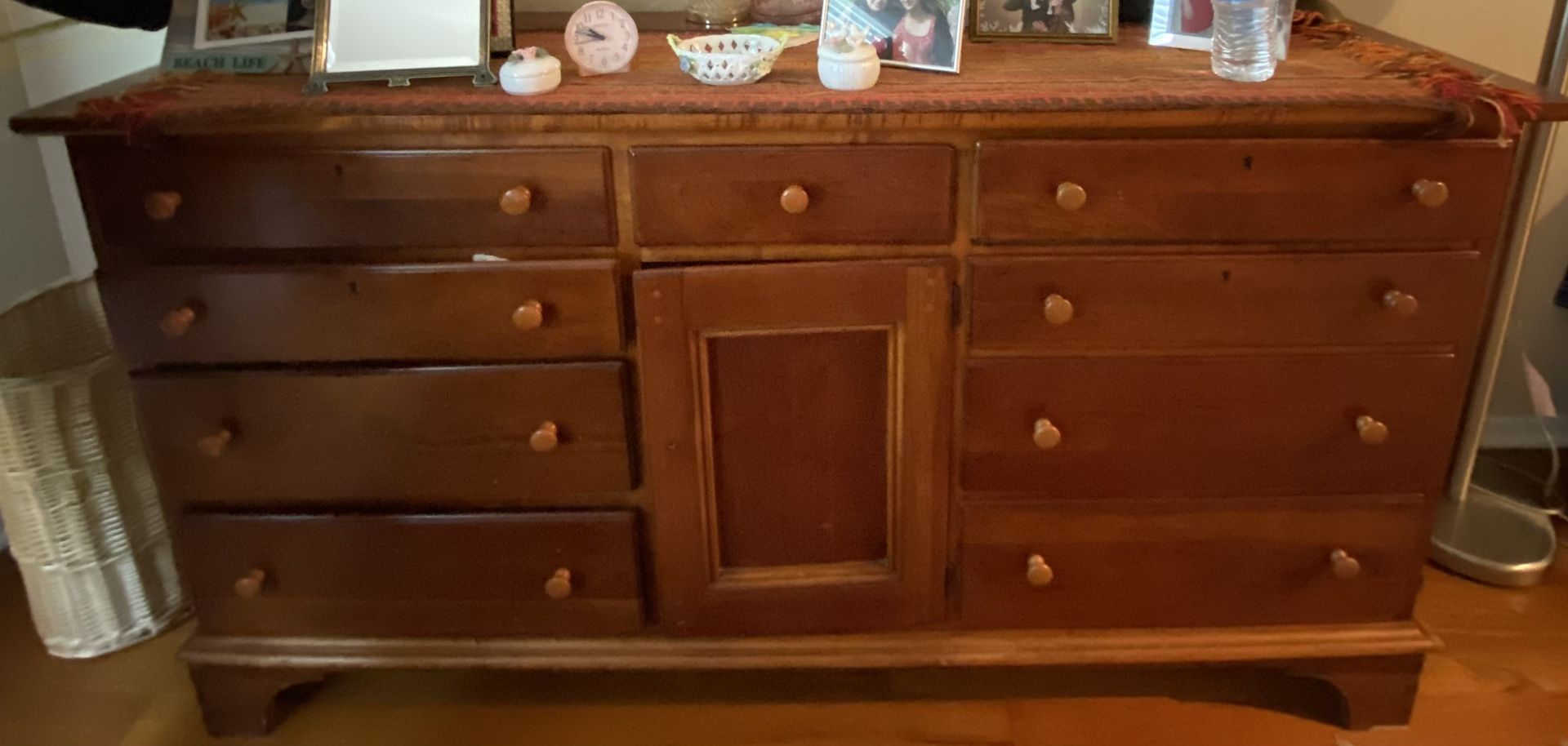 Vintage Lexington Homespun Shaker Cherry Triple Dresser – Solid Wood, Rare Find