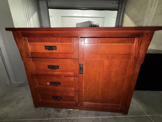 Solid Wood Mission Desk – Heavy & Sturdy 