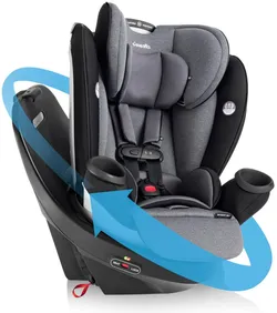 Evenflo GOLD Revolve360 Rotating All-In-One Car Seat - 
- Moonstone Gray- Very Good Condition!
