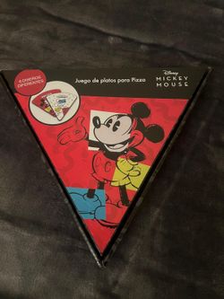 Platos del Mickey Mouse para pizza