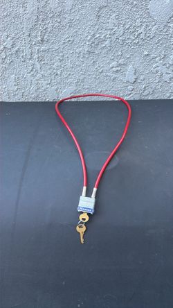 Master Lock Padlock with Cable and Key