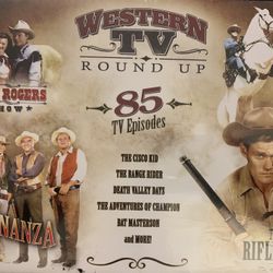 WESTERN TV Round Up (DVD) NEW! 85 Tv Episodes!