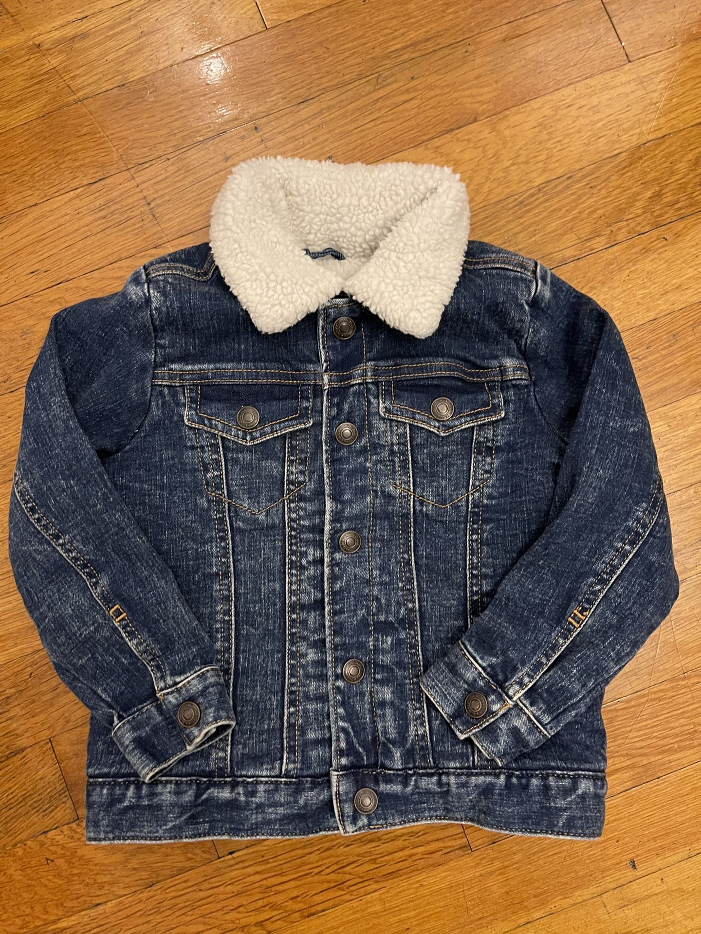 Old Navy Toddler Sherpa-Lined Jean Trucker Jacket Size 4T