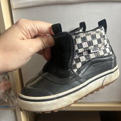 Vans Checkerboard Kids Shoe Sz 8