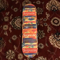 SUPREME BOX LOGO MULTI YELLOW SKATEBOARD DECK 