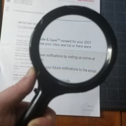 LARGE 3.5" Magnifier with ultra bright LEDs