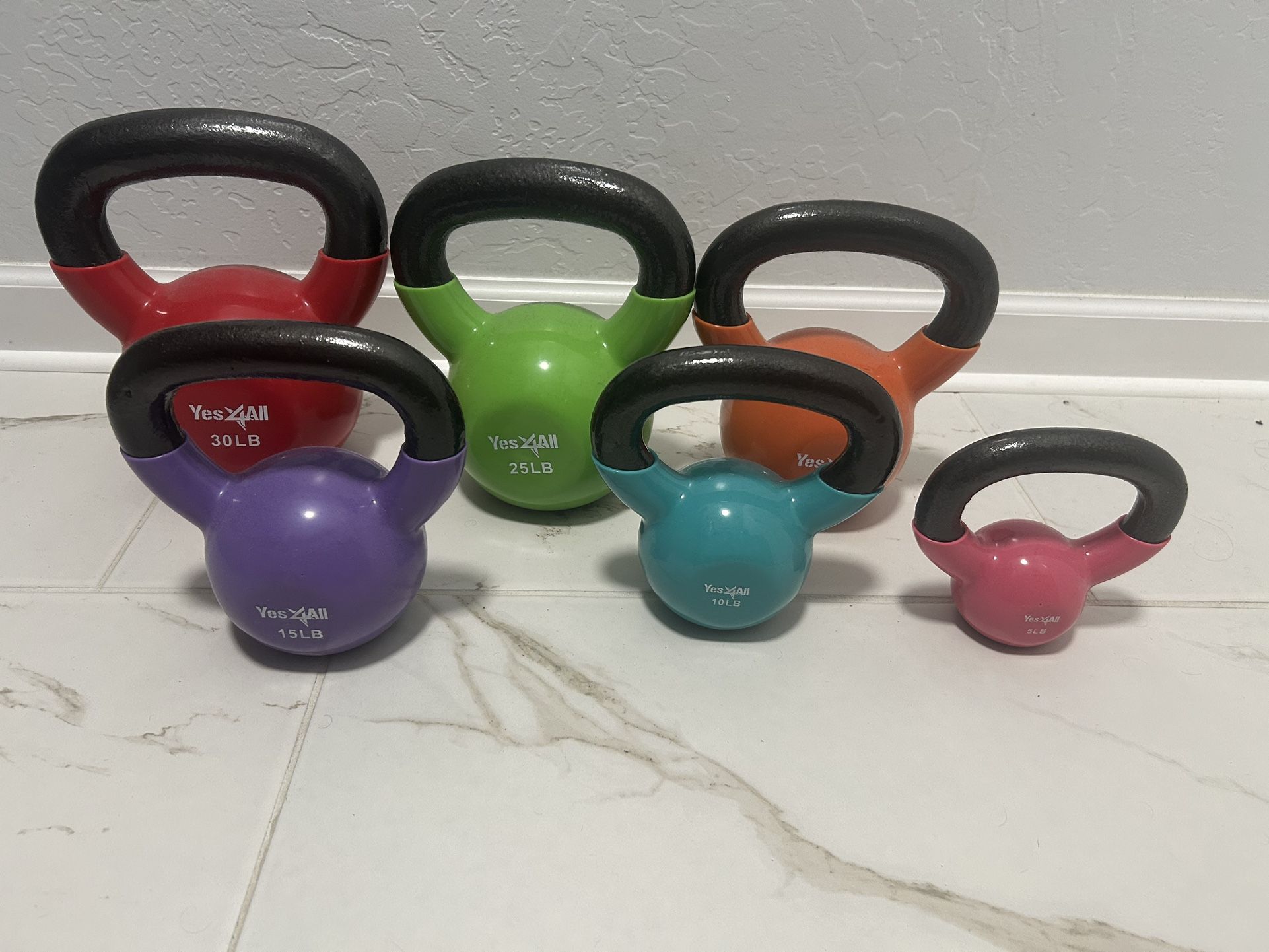 Vinyl Coated Kettle Bells 5-30 Pounds