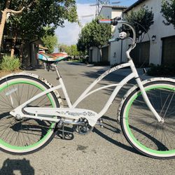 Electra Blanc Et Noir 3 Speed Beach Cruiser Bike 26 for Sale in Ontario CA OfferUp