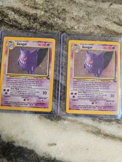 NM 1999 Pokemon Fossil Gengar Holo Rare #5/62 x 2