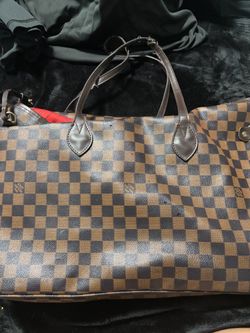 Louis Vuitton Neverfull Damier Ebene Tote Bag