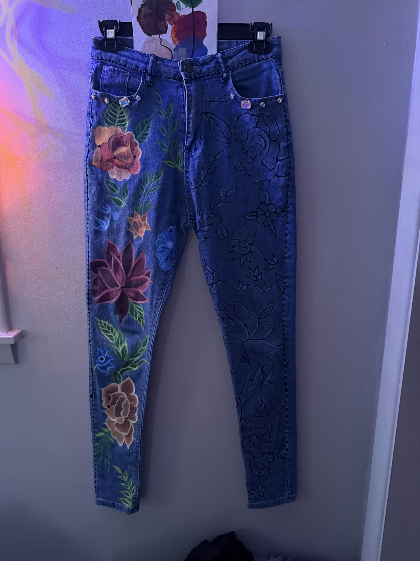 Hand Painted ( Customized Denim ) 