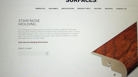 Select surfaces honey maple stair nose