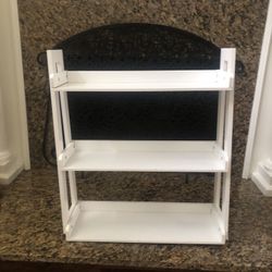 3 Layer White Shelf 