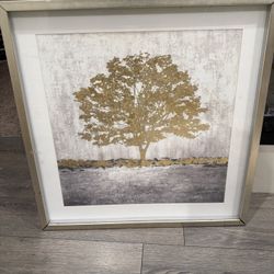 Gold Tree Framed Wall Art