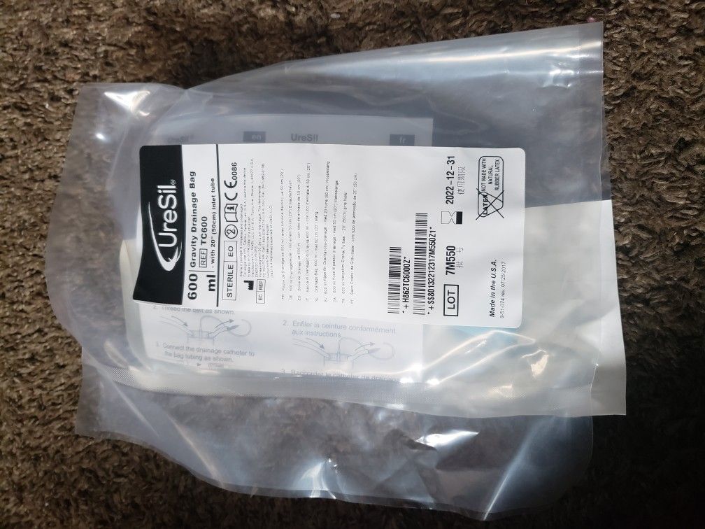 UreSil drainage bag