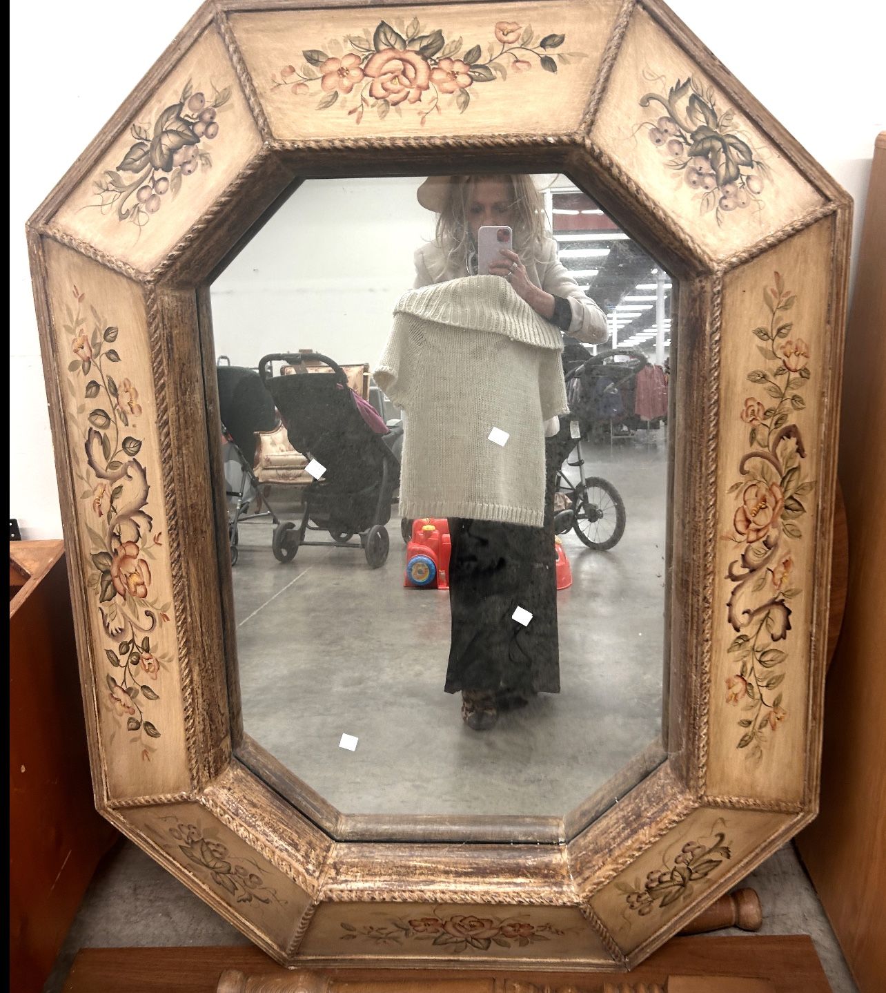 Large Hand painted Mirror