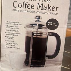 French press Coffee Maker Never Used 