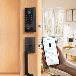 DESLOC Fingerprint Smart Lock with Handle Set, Built-in WiFi, APP Remote D110 Plus