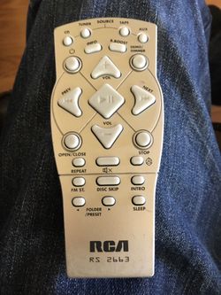 Rca cd, tuner, tape and aux stereo system remote control