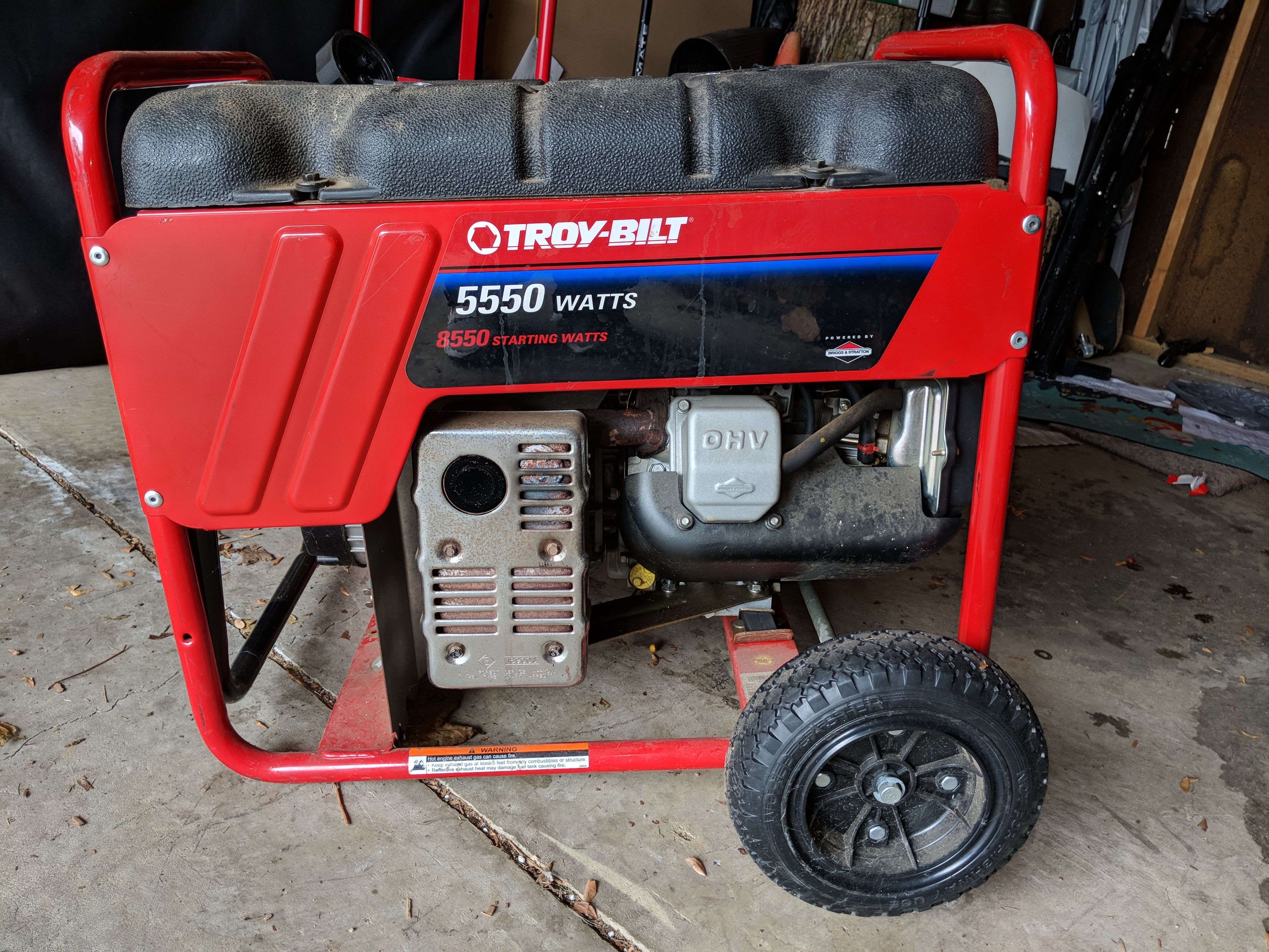 Briggs and Stratton TroyBuilt 5550 Portable Generator for Sale in