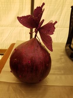 Gourd and butterfly decoration