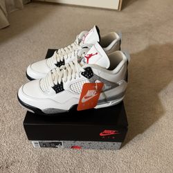 Jordan 4 White Cement 