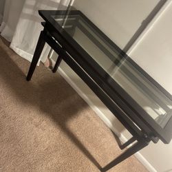 Sofa Table With Removable Glass 