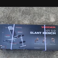 Brand new Weider pro 5.9 bench still in box.