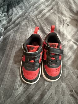Toddler 6c Red Black Nikes