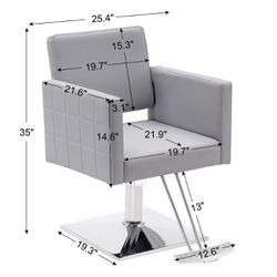 Gray Hydraulic Styling Beauty Chair 8821