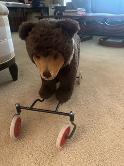 Steiff riding bear cub