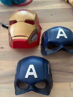Iron man and Captain America masks