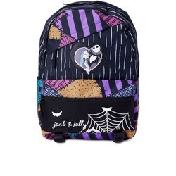 Disney The Nightmare Before Christmas Jack and Sally Unisex Backpack 