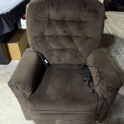 Full Standing Brown Recliner 