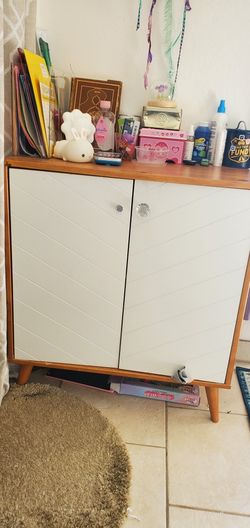 Cabinet With White Doors