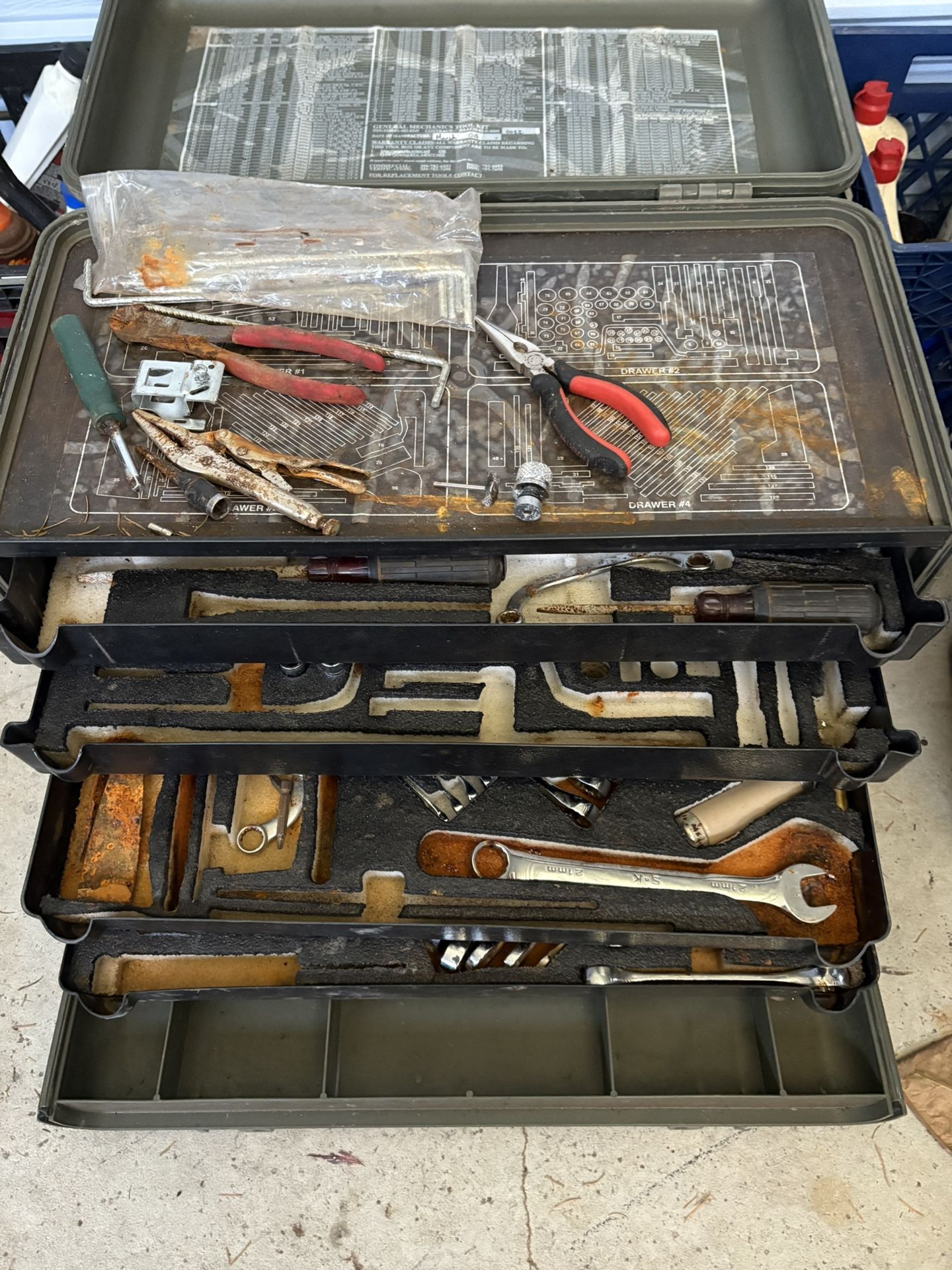 Military Mechanics Pelican Tool Box With Some Tools READ!