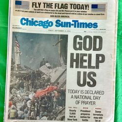 Chicago Sun-Times dated Friday, September 14, 2001,
