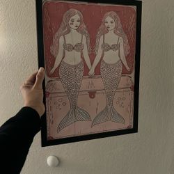 Framed Mermaid Art